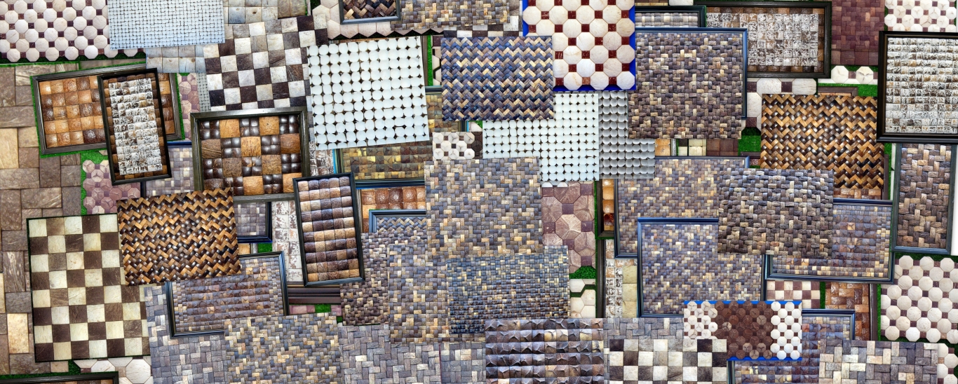 Mosaic gáo dừa