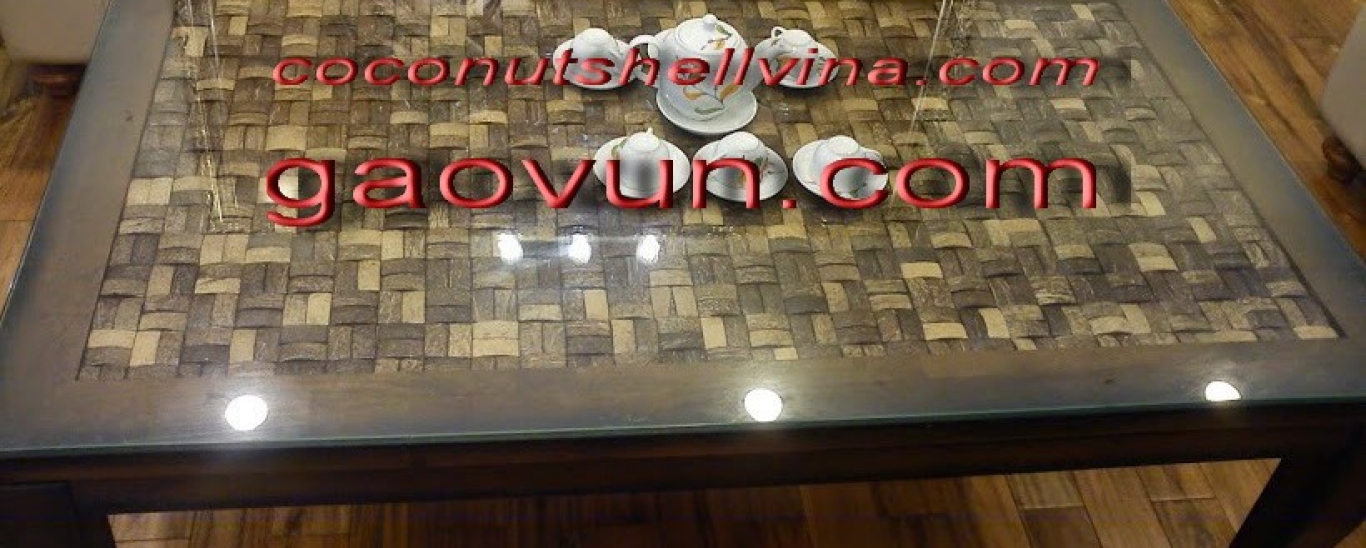 Bàn cafe  khảm gáo dừa