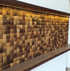 Quầy bar ốp gáo dừa