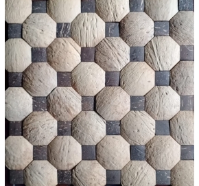 Mosaic gáo dừa kiểu bát giác