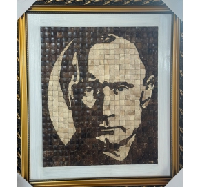 Chân dung những nguyên thủ quốc gia làm từ mosaic gáo dừa