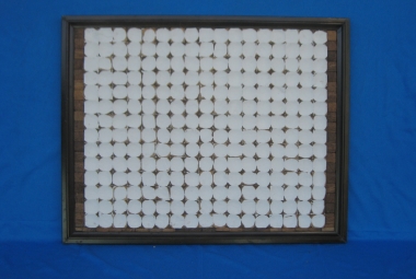 Tấm Ốp Mosaic Gáo Dừa Mẫu NH-D14 Sơn Giả Cổ Cao Cấp