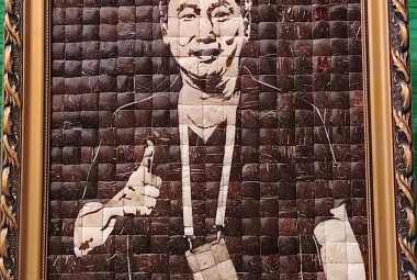 Mosaic Gáo Dừa Cao Cấp Tranh Chân Dung HLV Kim Sang Sik 