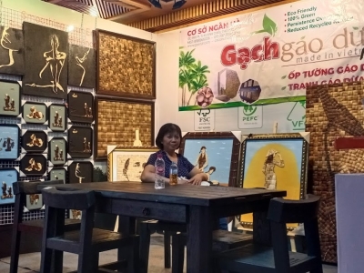Showroom Khám Phá Tranh & Gạch Gáo Dừa Ngân Hà Tại TAVICO Đồng Nai