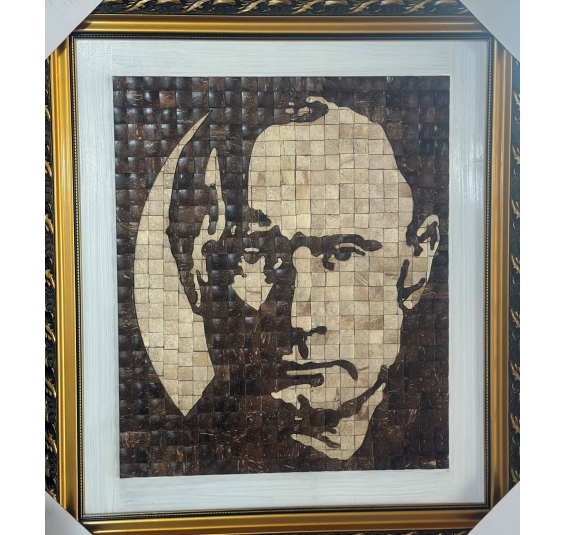 Chân dung những nguyên thủ quốc gia làm từ mosaic gáo dừa