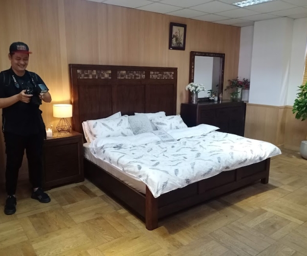 Bộ phòng ngủ ốp dừa xuất khẩu