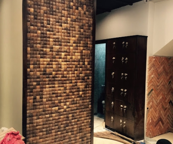 Phòng Spa ốp gáo dừa