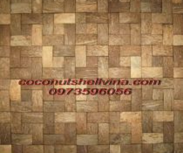 Gạch gáo dừa  ốp tường nghệ thuật  Mã số NH-D02