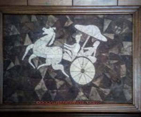 Tranh mosiac gáo dừa - Trở về