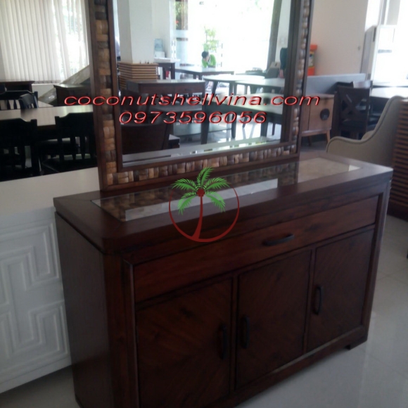 Khung Gương Ốp Gáo Dừa Mỹ Nghệ Cao Cấp