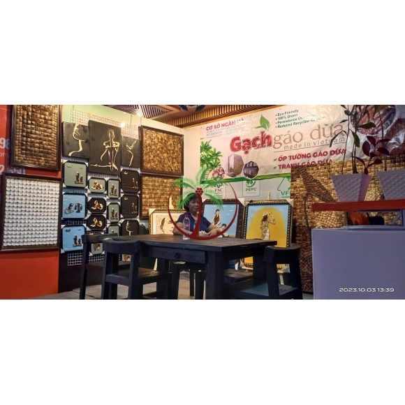 Gallery sản phẩm gạch gáo dừa, tranh gáo dừa
