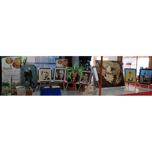 Gallery gạch gáo dừa và tranh